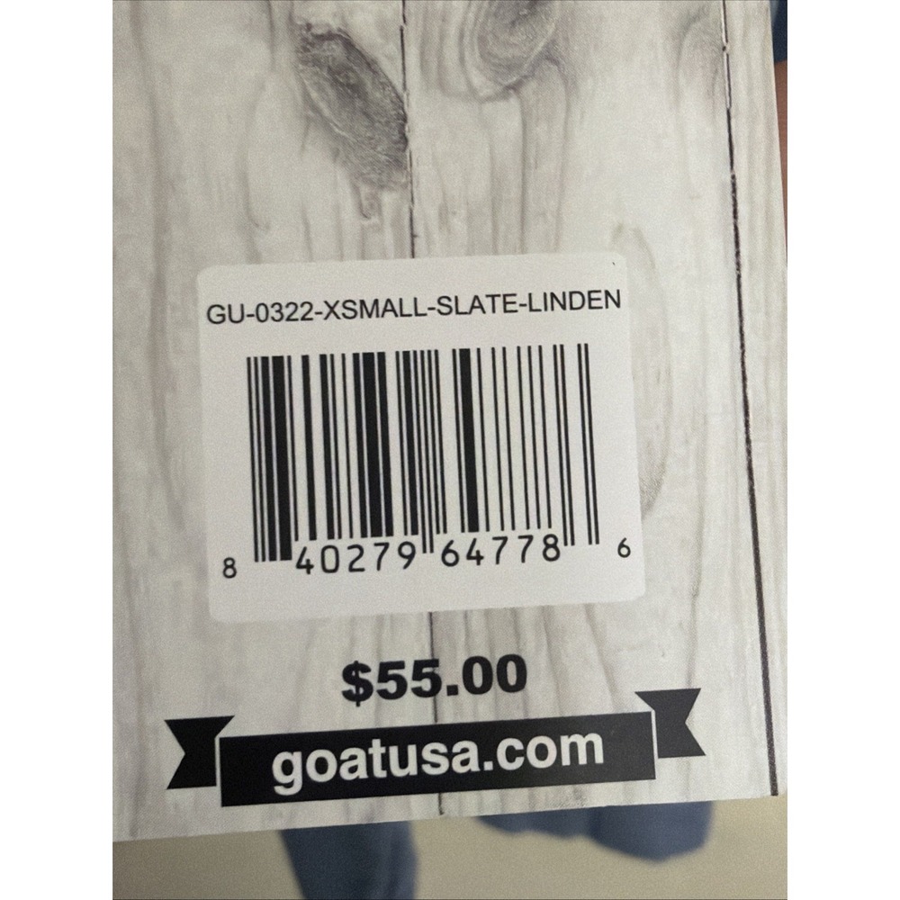 NWT GOAT USA Adult Linden Vintage washed  Slate Crewneck Sweatshirt Sz XS $55 - Picture 4 of 5